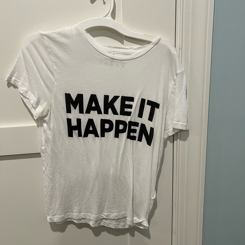 Alice and Olivia “Make it Happen” t-shirt in size small.